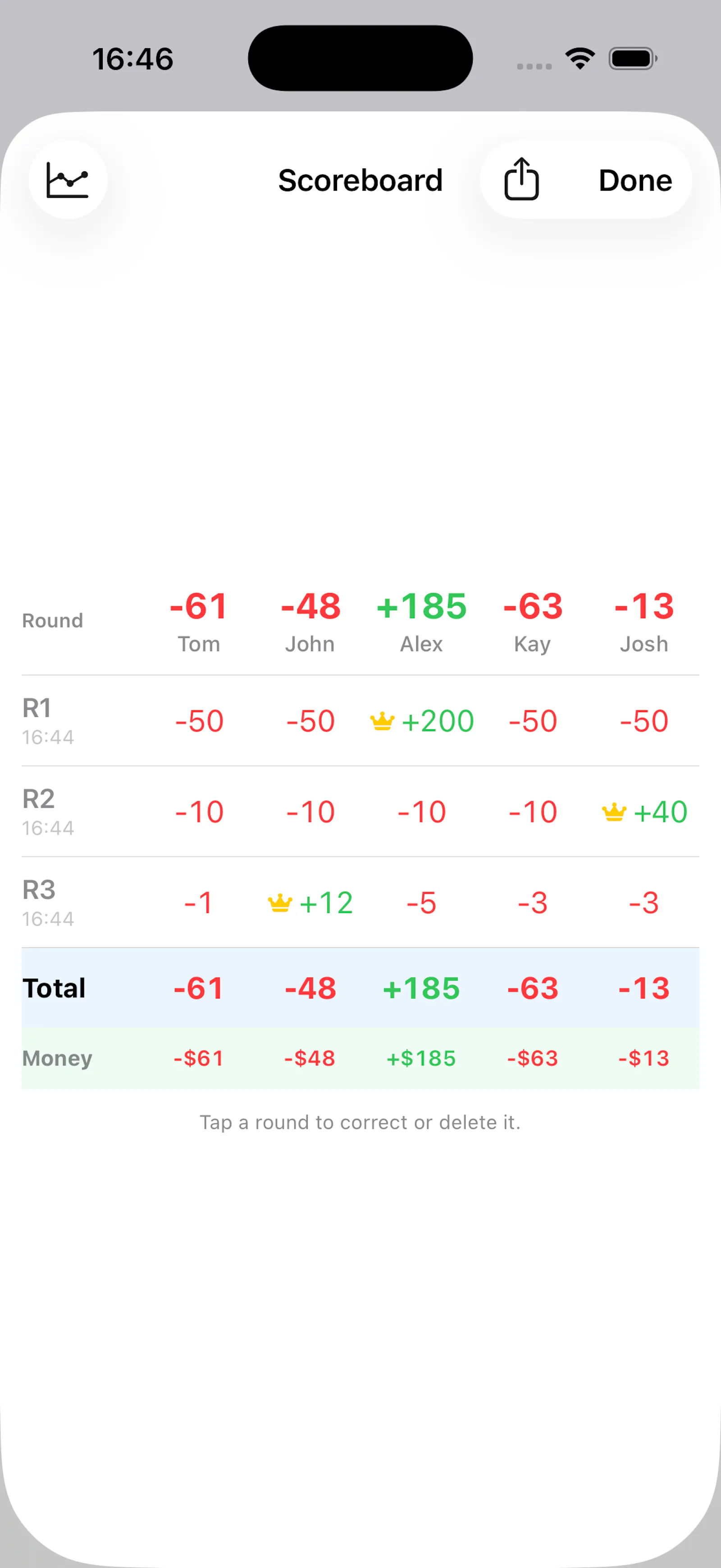 Cal For Me — Keep score. Settle up. screenshot 4