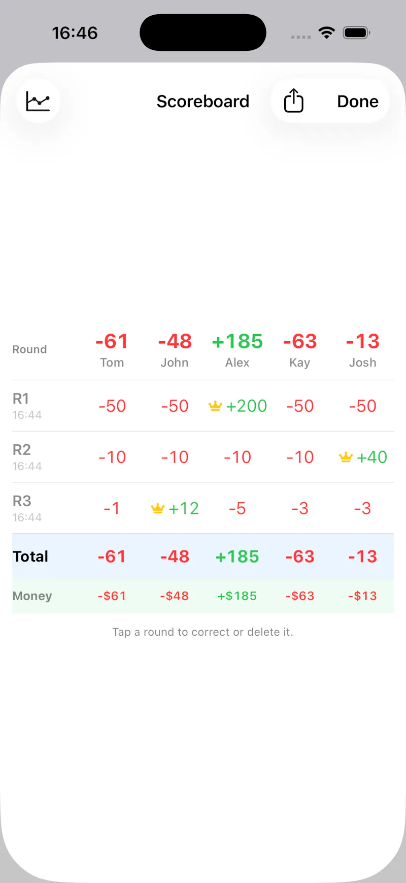 Cal For Me — Keep score. Settle up. screenshot 4