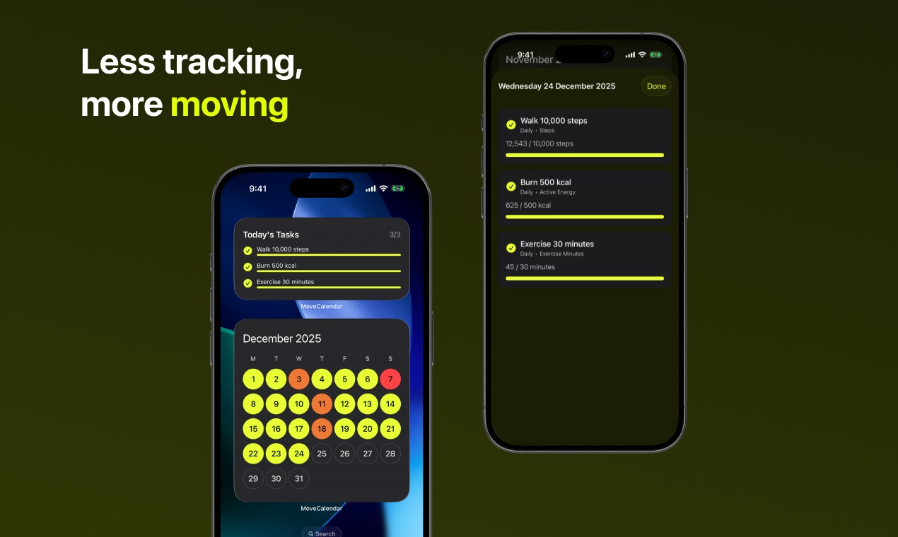 Move Calendar - Screenshot 2 showing product features and functionality