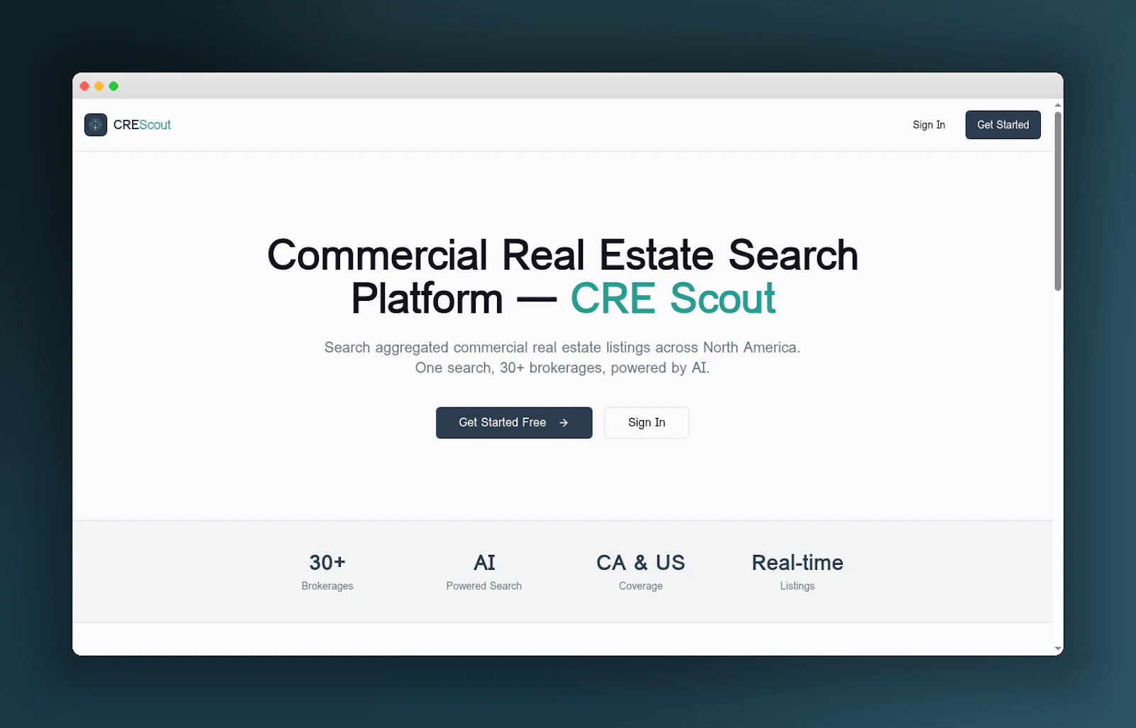 CRE Scout Launch screenshot 1