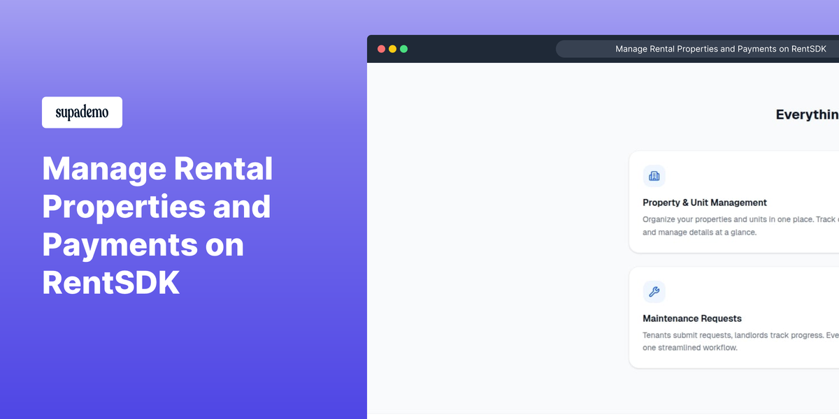 RentSDK — Simplified Rental Management gallery image