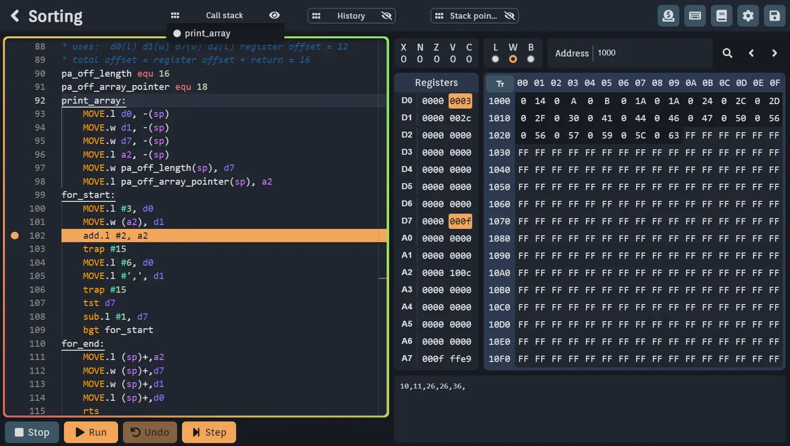 Editor ASM - IDE Assembly Interactive media 1