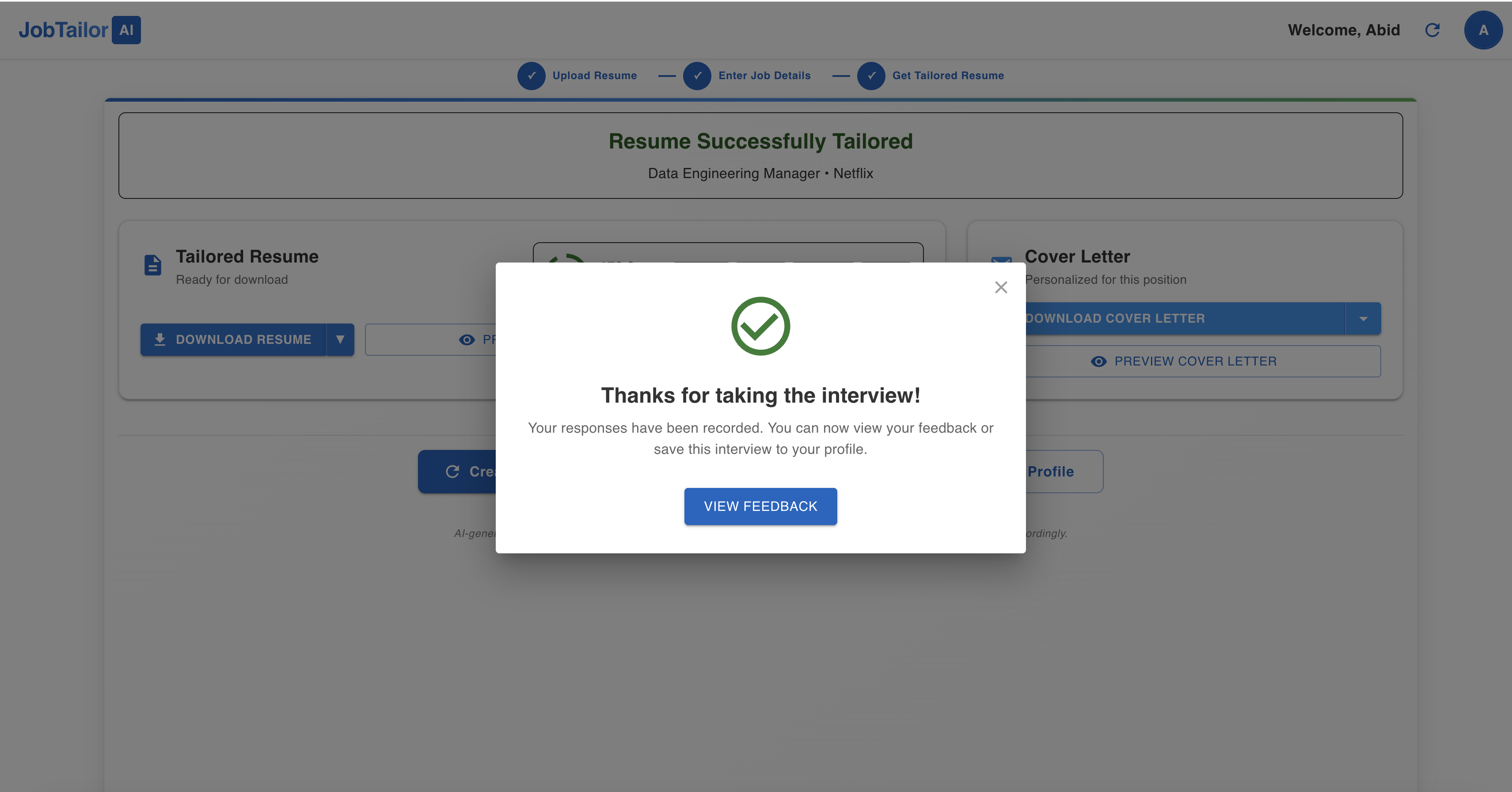 JobTailorAI - Screenshot 5 preview
