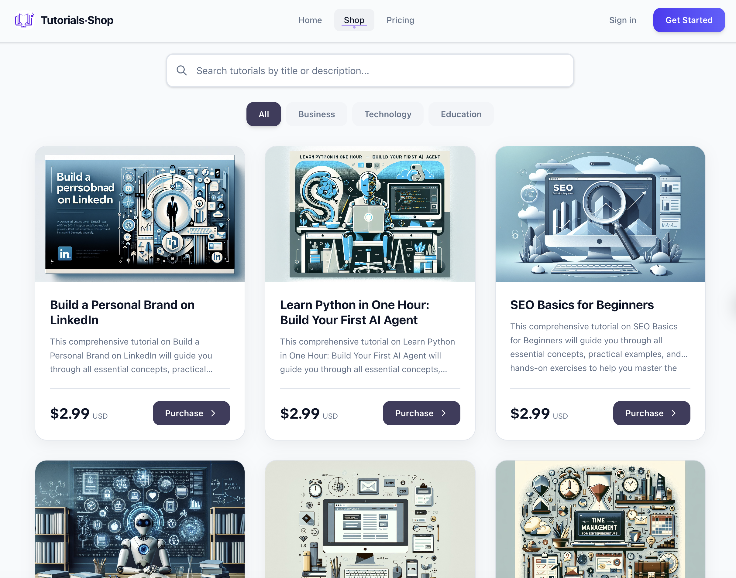 Tutorials-Shop gallery image
