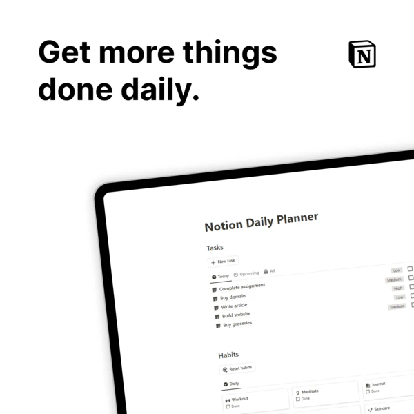 Notion Daily Planner