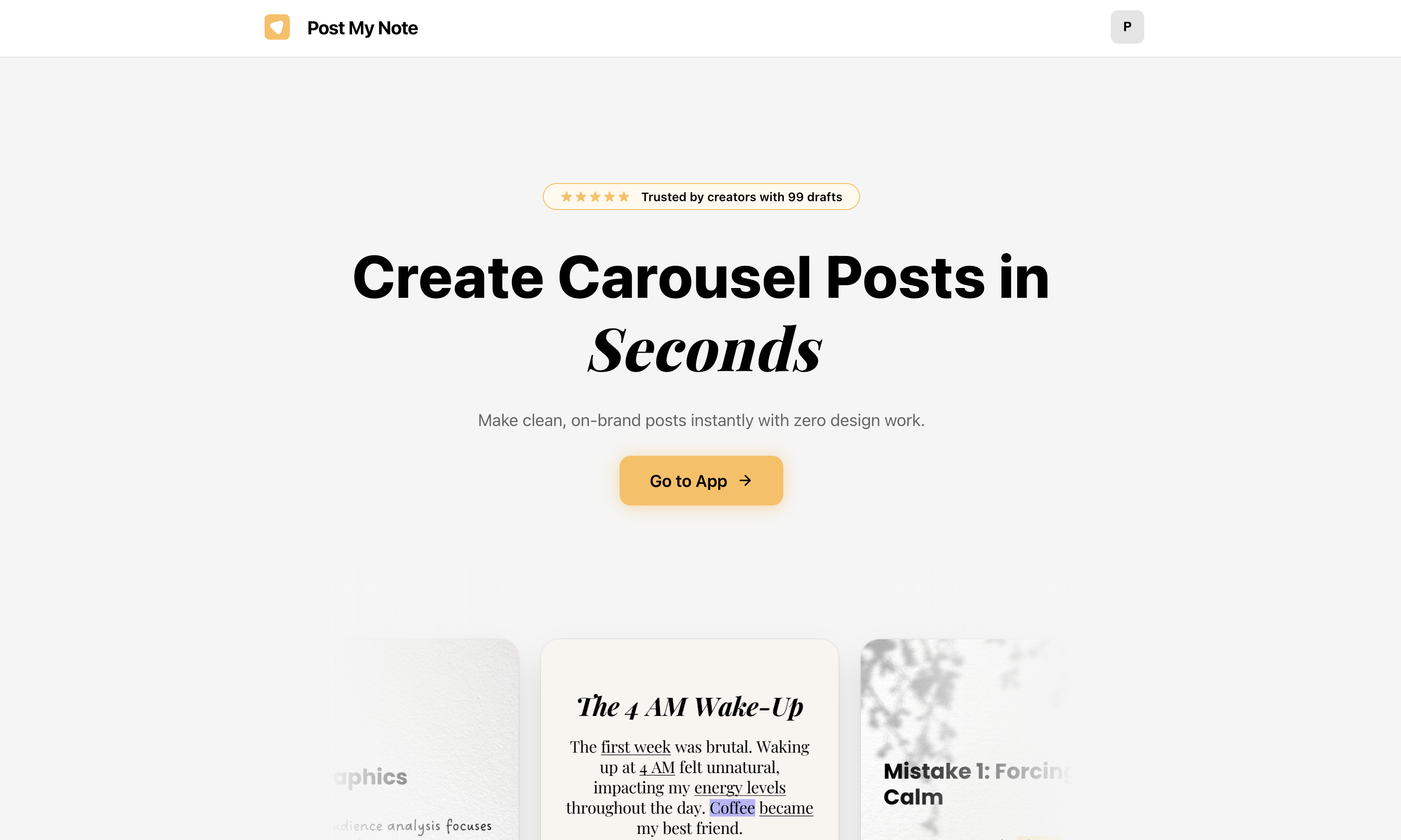 Post My Note - Main screenshot showing features and interface