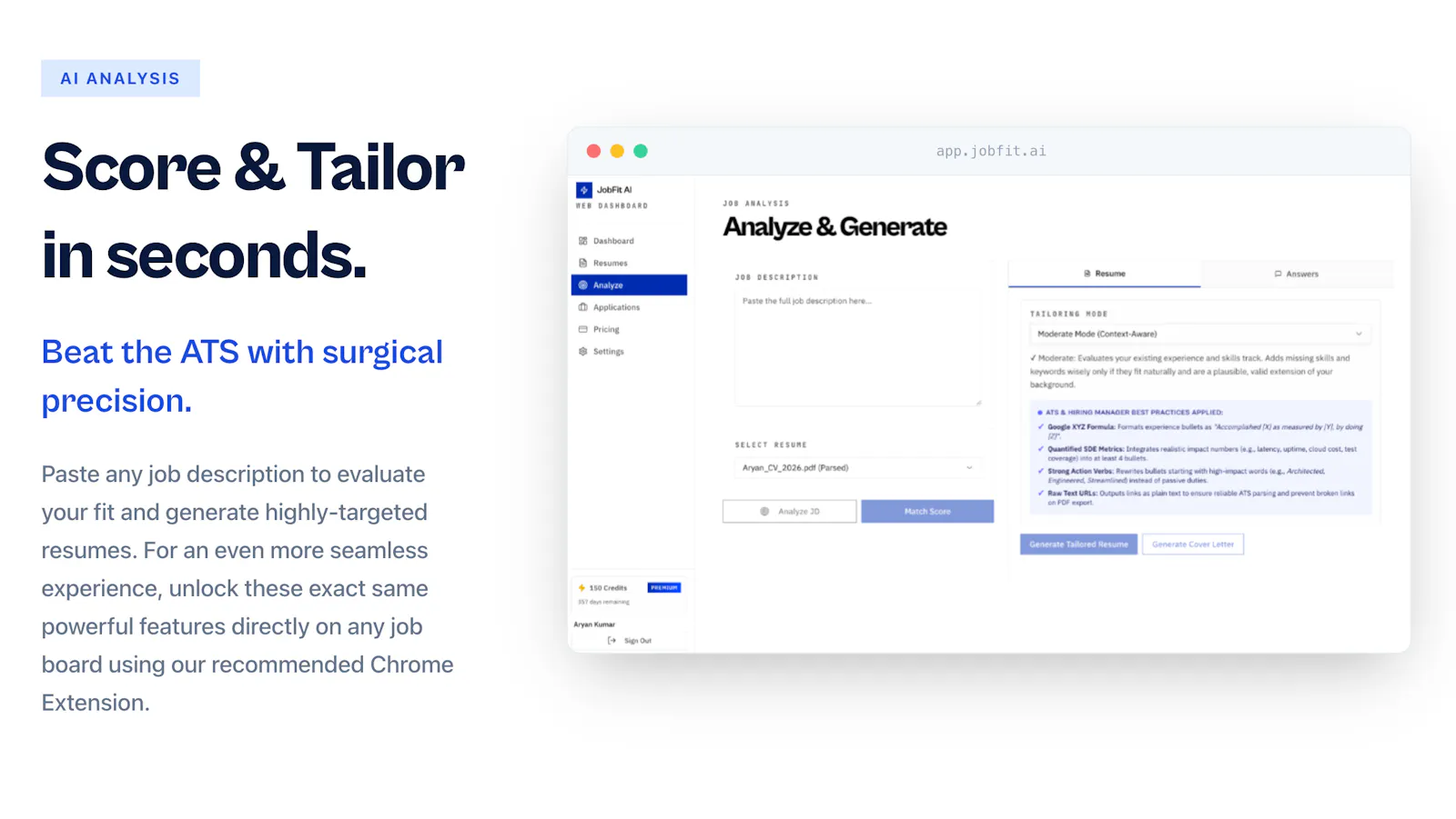 JobFit AI - Resume Tailoring & Scoring screenshot 10