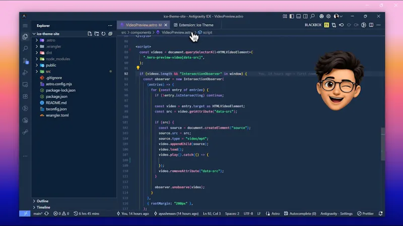 Ice Theme screenshot 1 (video preview)