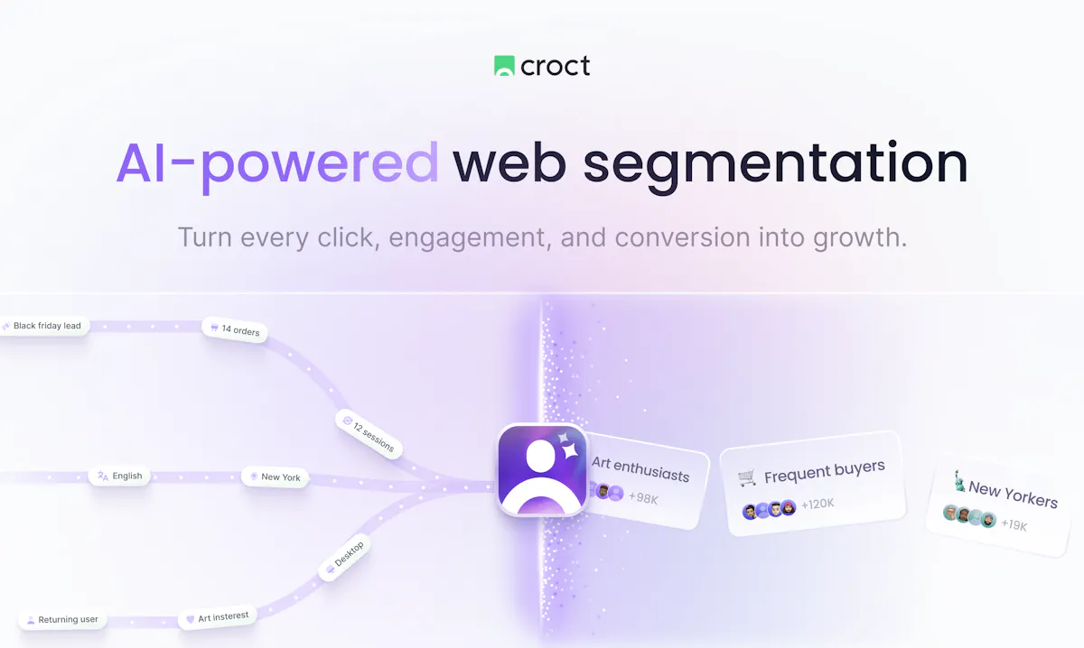 AI-powered website segmentation by Croct