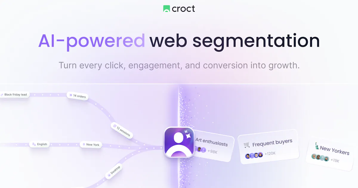 AI-powered website segmentation by Croct
