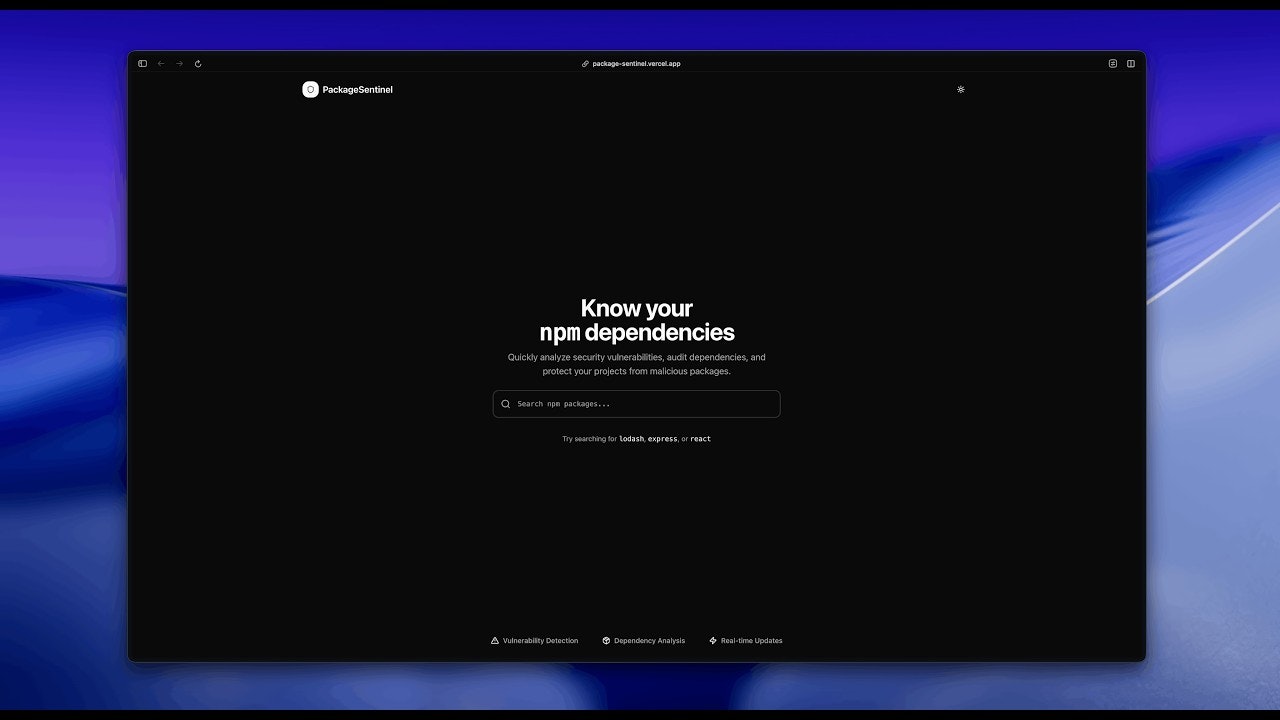 PackageSentinel gallery image