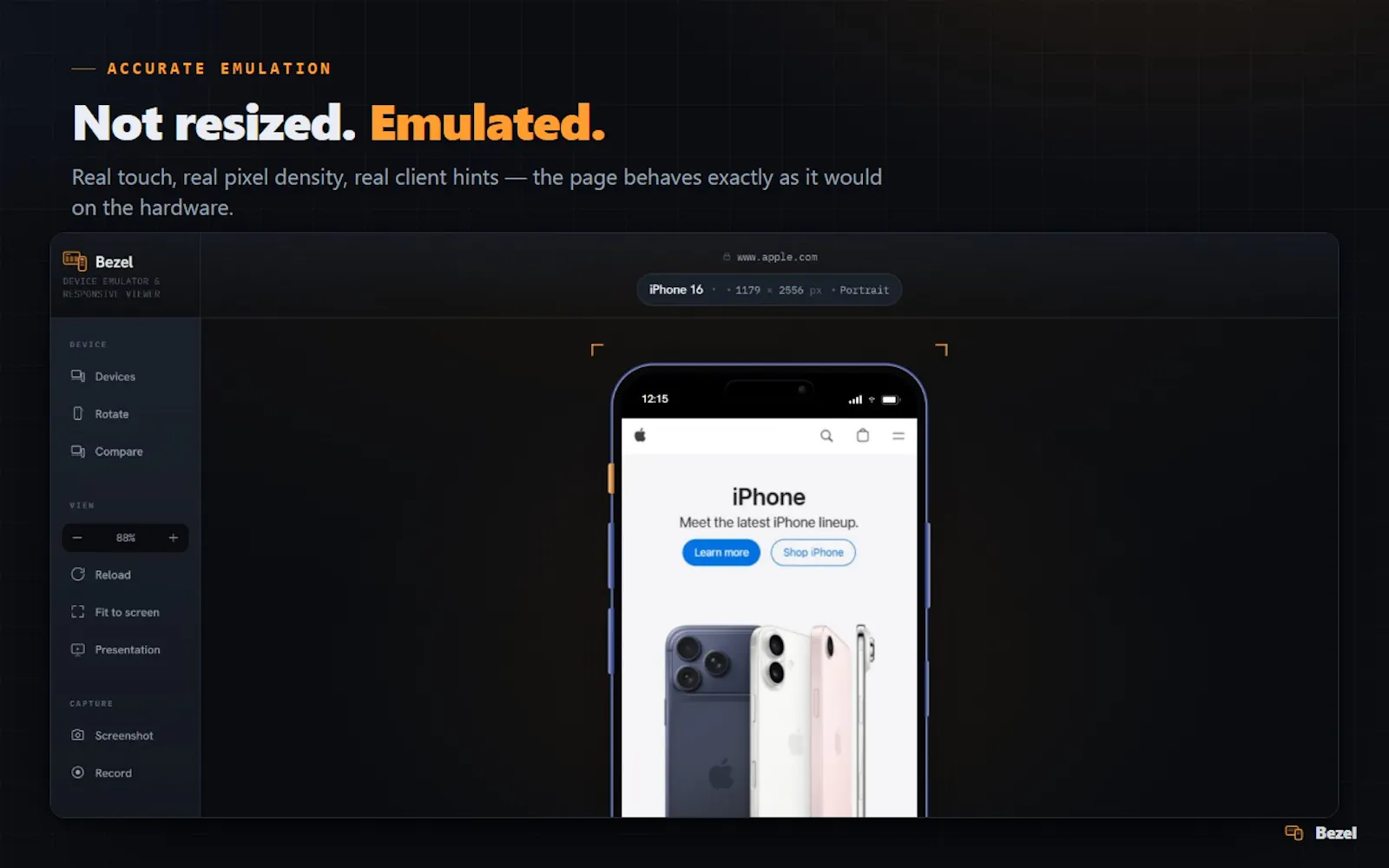Bezel screenshot 2