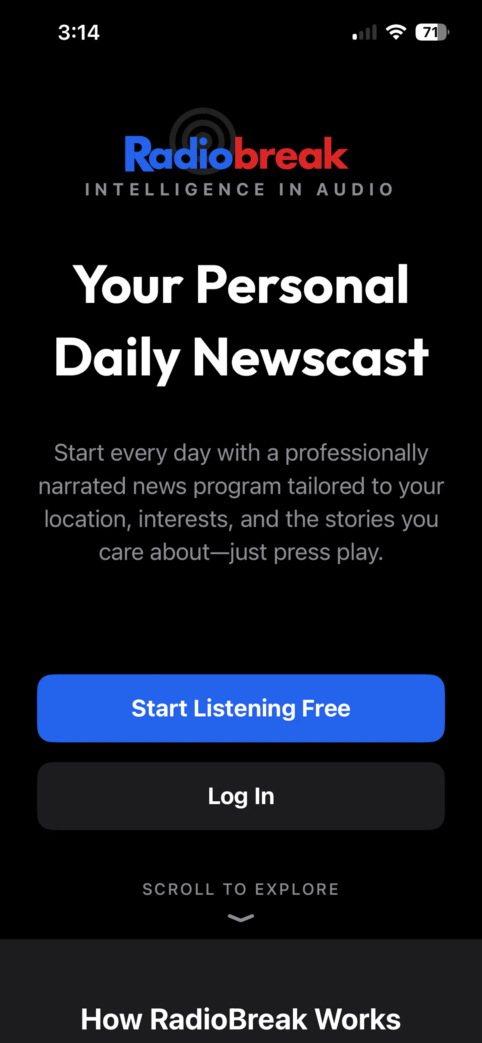 Radiobreak screenshot 1