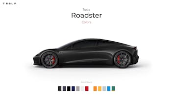 New Tesla Roadster in Colors gallery image