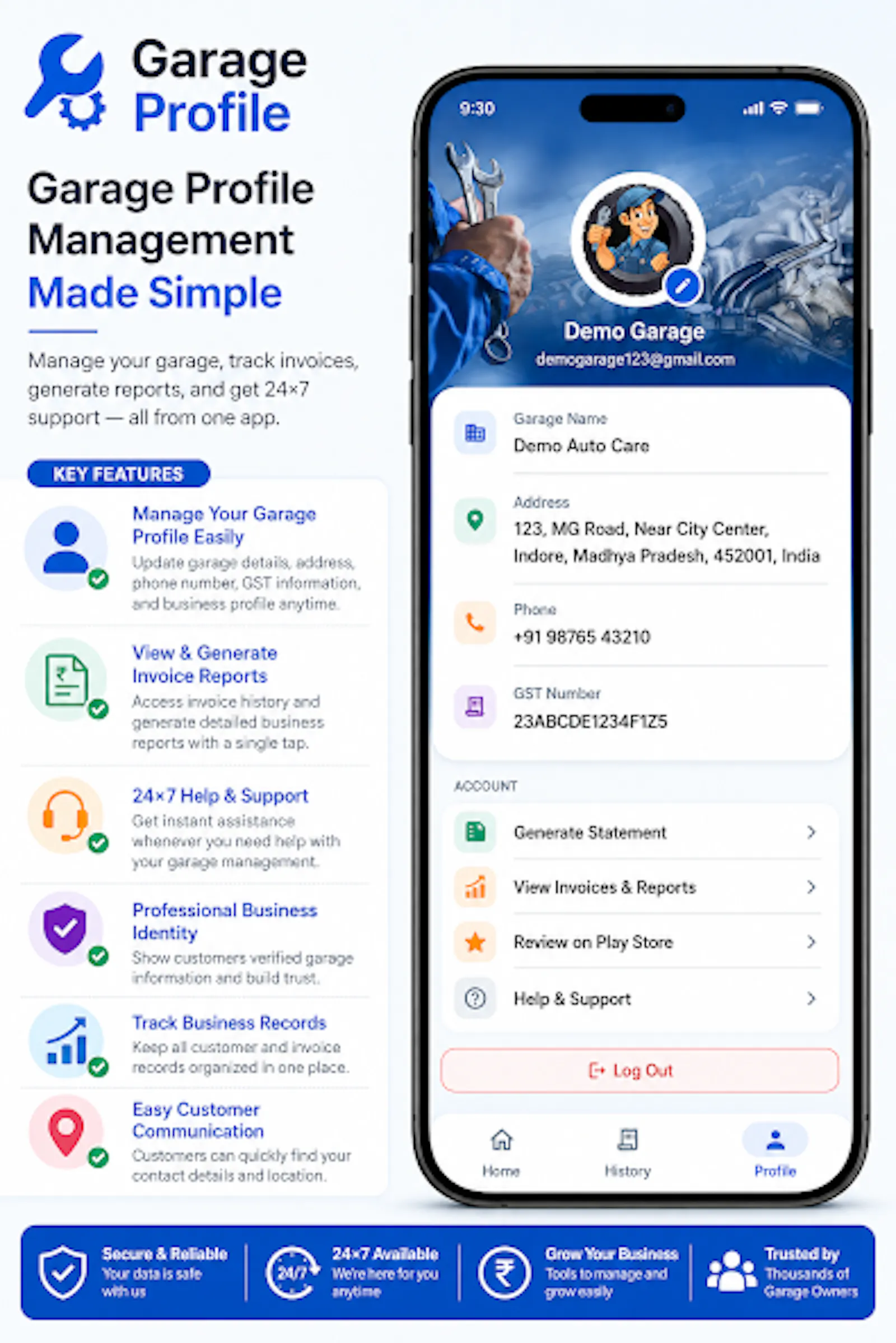 Garage Invoice – Billing App screenshot 5