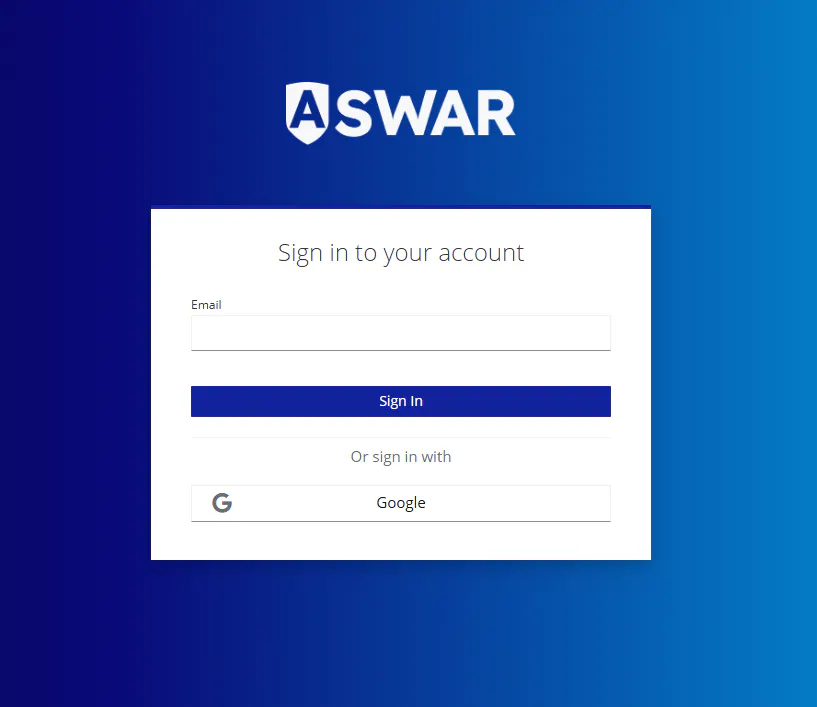 Aswar のプロダクトバナー