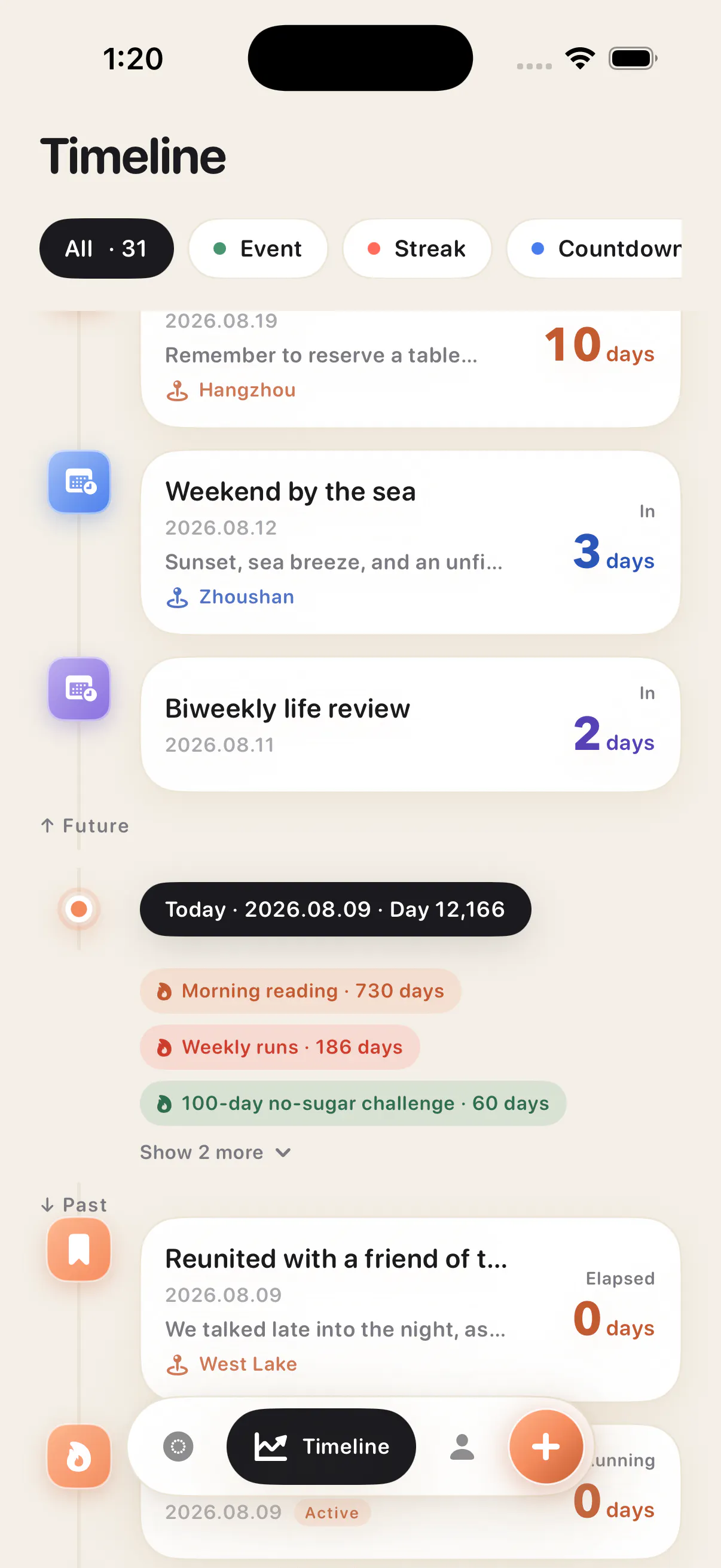 Lifeline · Life Timeline gallery image