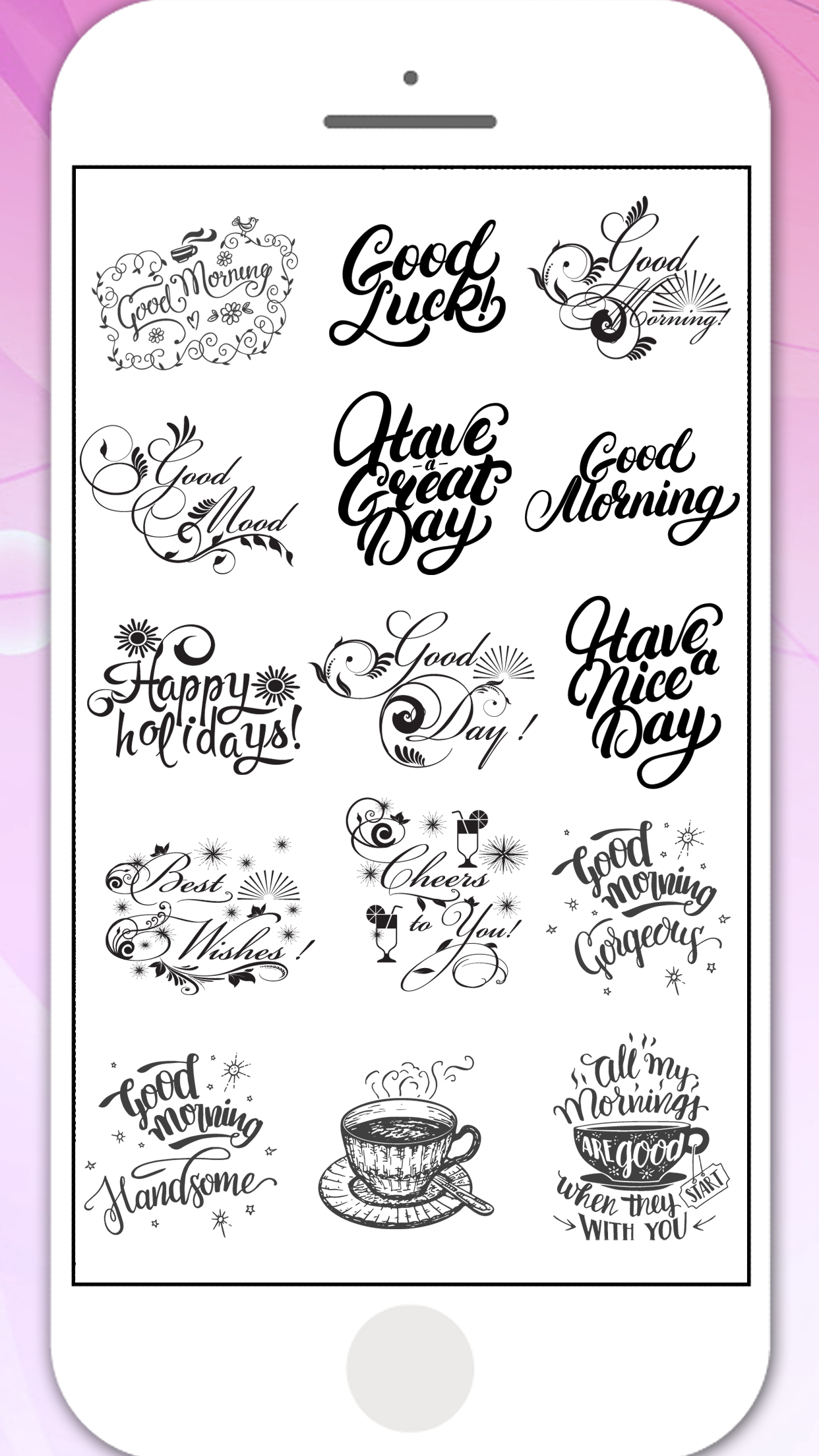 Good Morning Stickers - iMessage gallery image