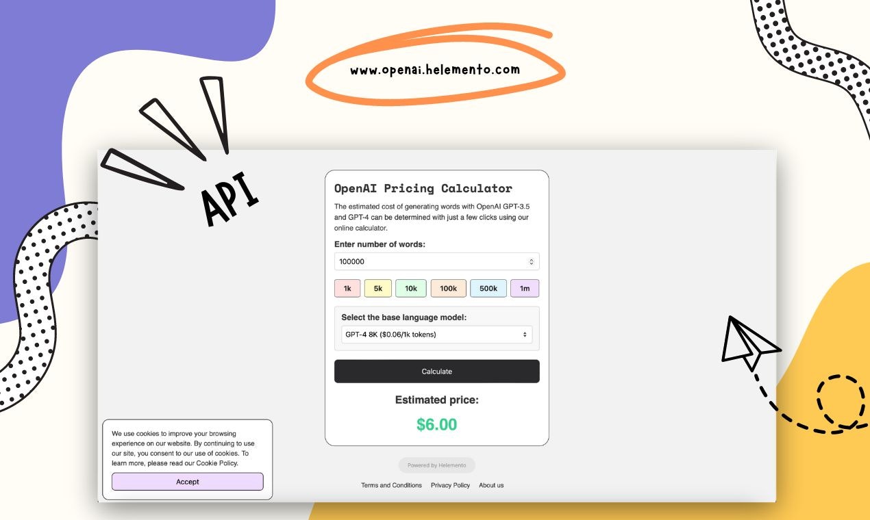 OpenAI CHATGPT API -PREISIERUNGSRALLUGER - API -Preisrechner für OpenAIs Chatgpt Medien 3