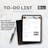 To-Do List - No Success Without a Plan