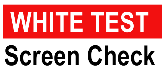 White Test Screen Check gallery image