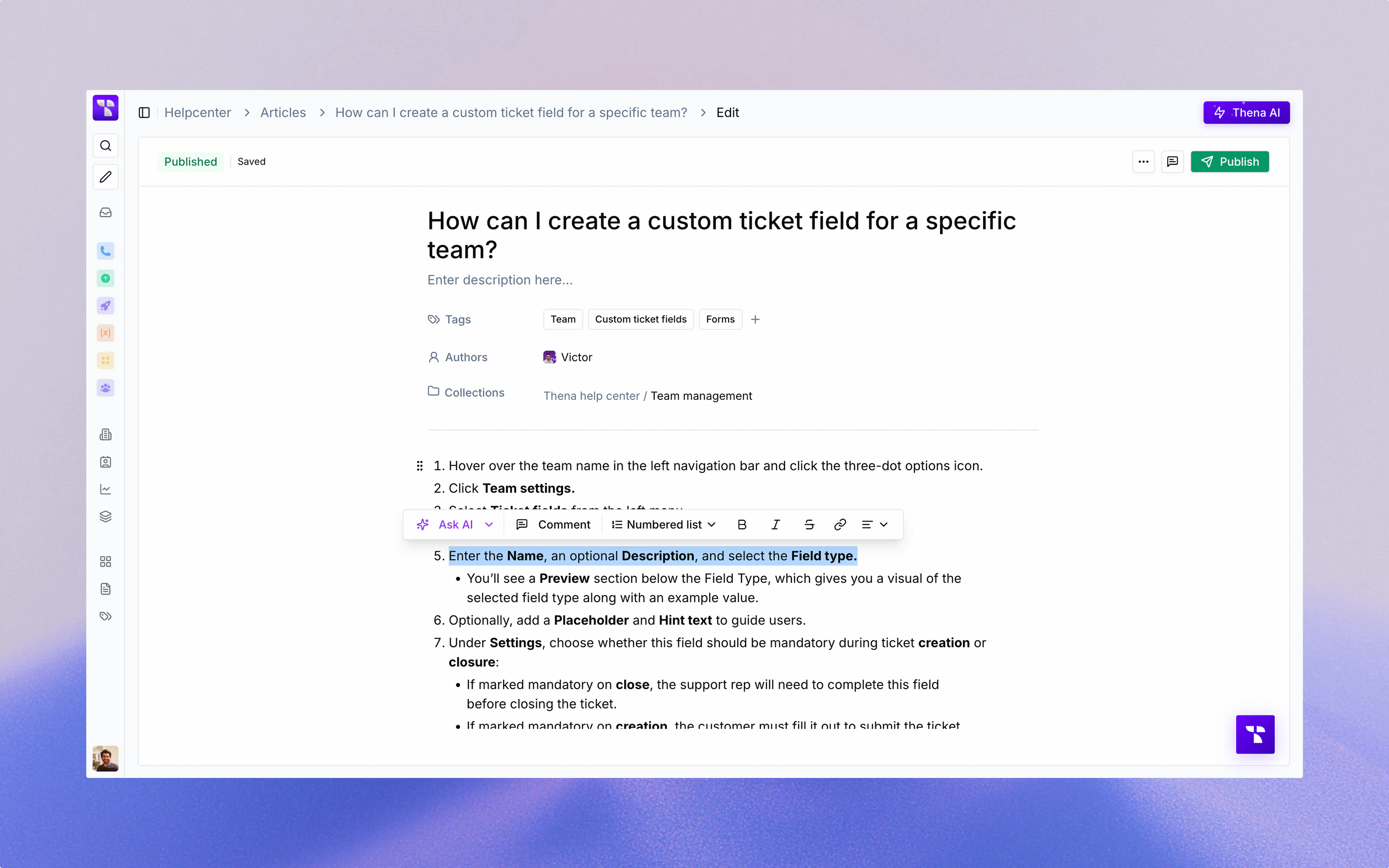 Thena for Customer Support gallery image