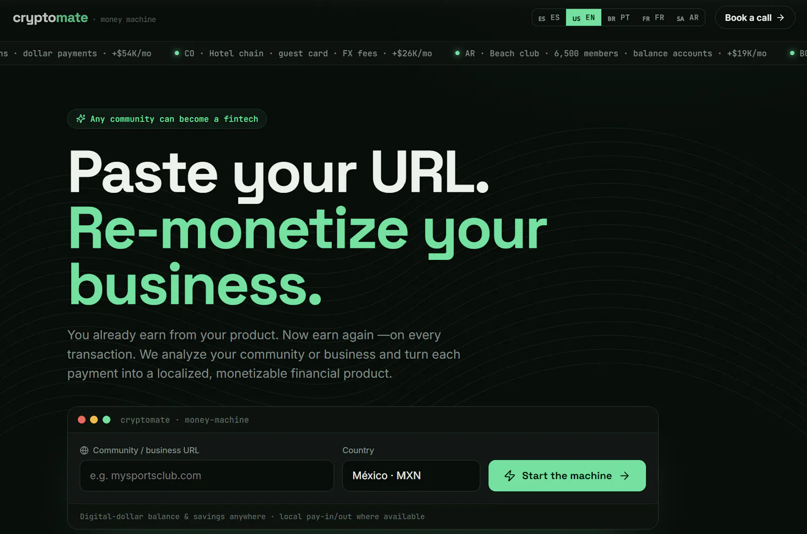 CryptoMate ·  Re-monetize your cashflows screenshot 1