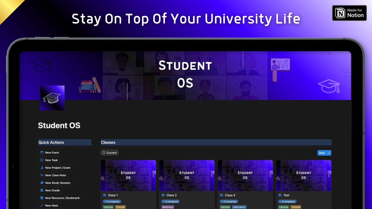 Student OS - Screenshot 2 showing product features and functionality