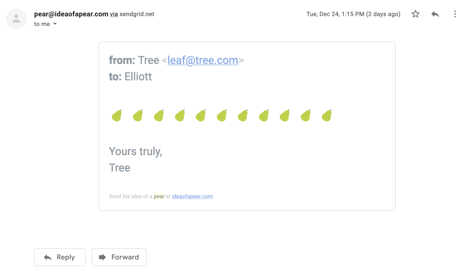 Idea of a Pear gallery image