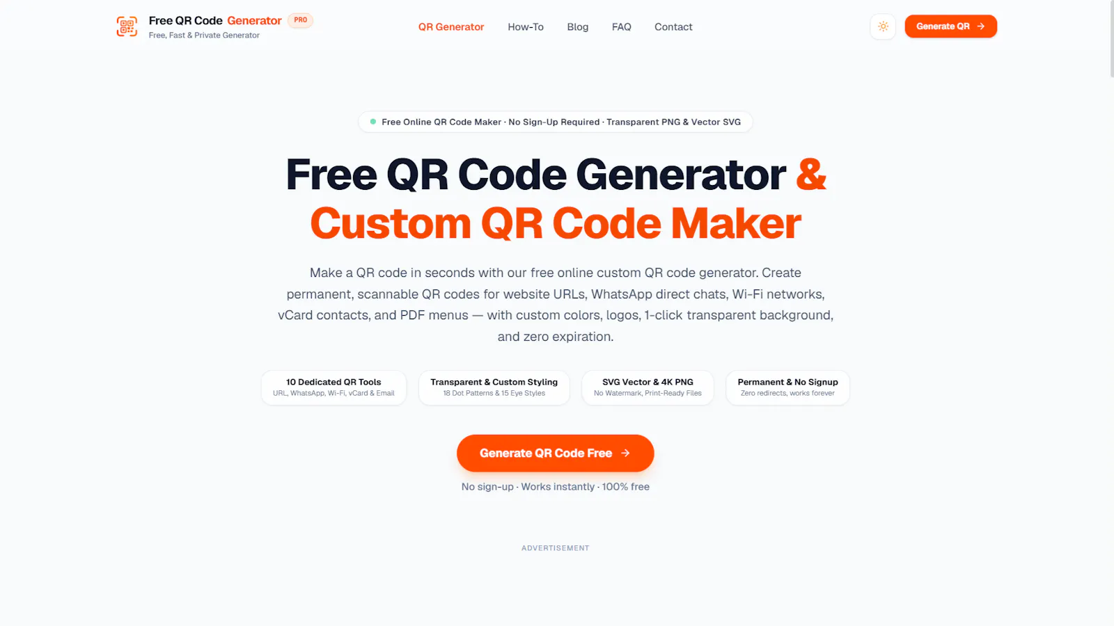 Free QR Code Generator screenshot 1