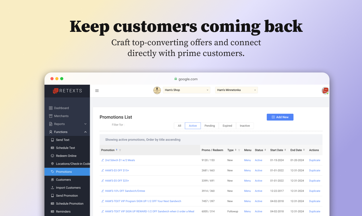 startuptile Retexts-Keep your customers coming back
