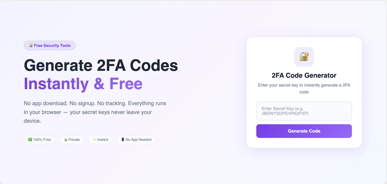 2FA.ac screenshot 1