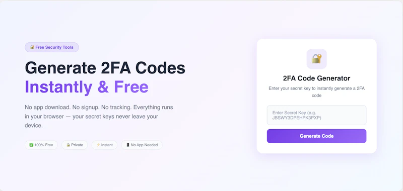 2FA.ac screenshot 1