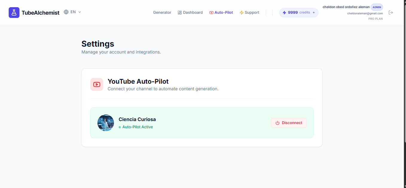 TubeAlchemist - Screenshot 4 showing product features and functionality