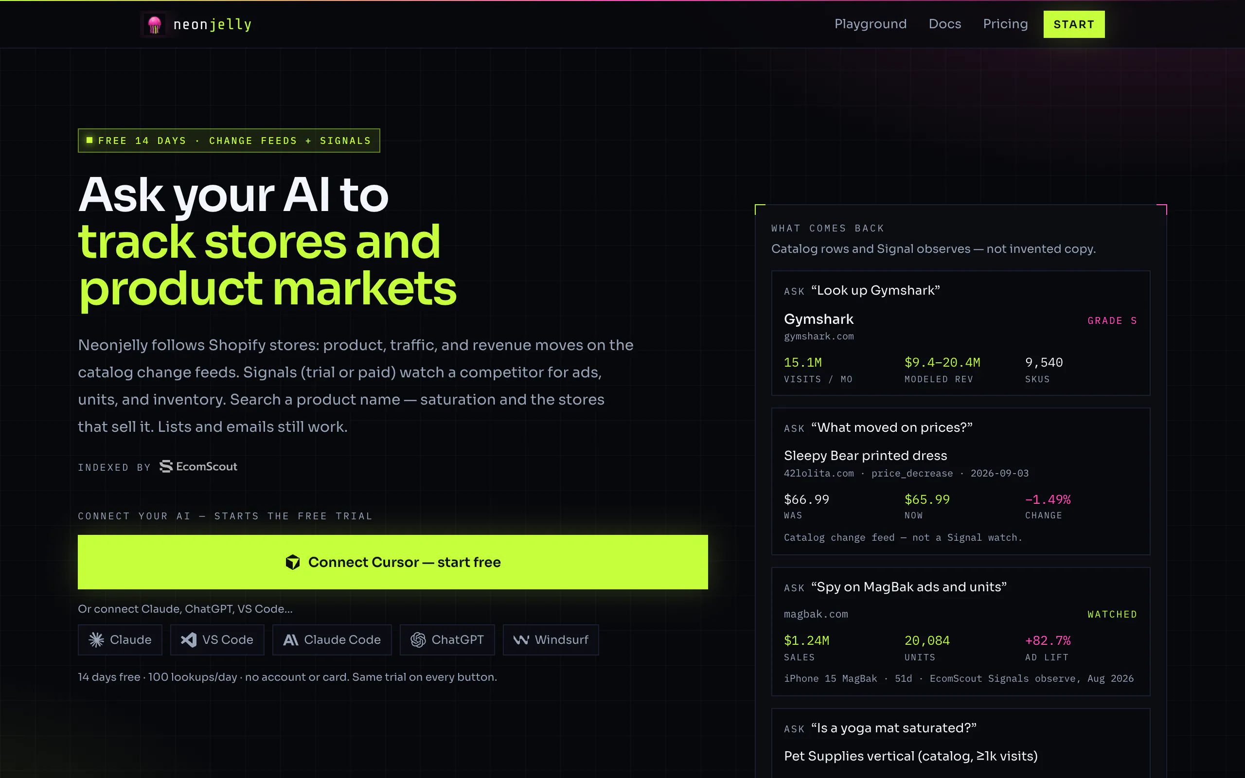 Neonjelly | Live E-commerce data for AI 截图 2