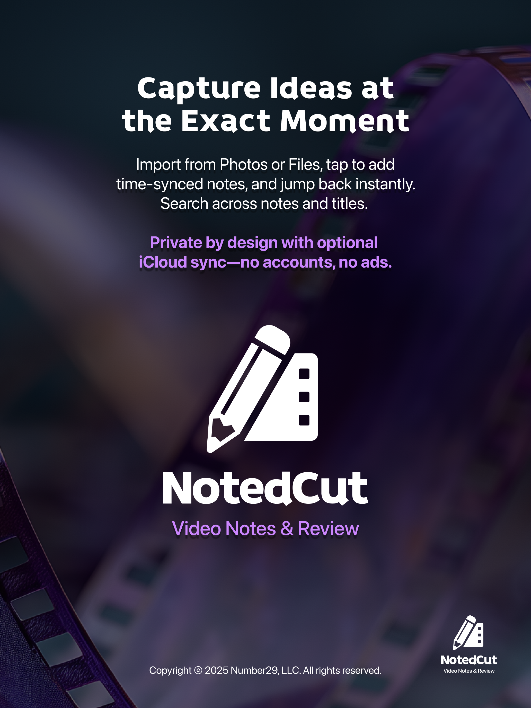 Notedcut - Notas de video sincronizadas para editores y creadores media 1
