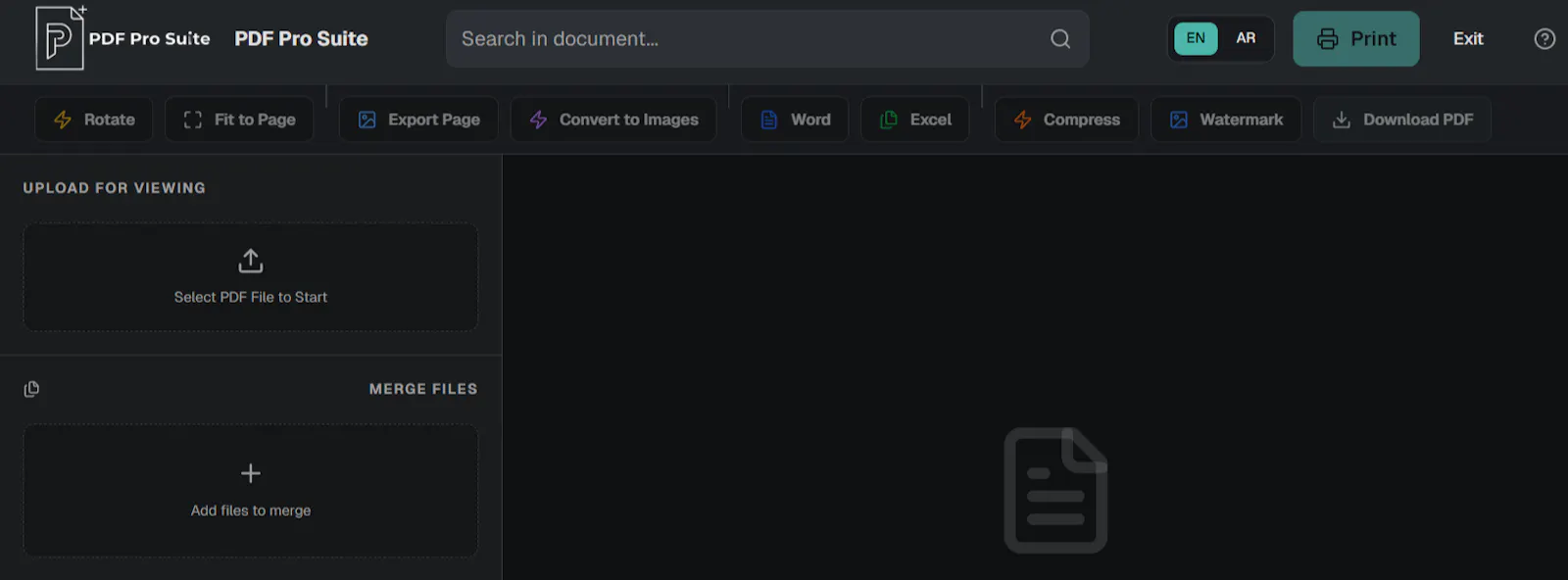 PDF Pro Suite screenshot 1