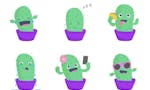 Carlos the Cactus Sticker Pack image
