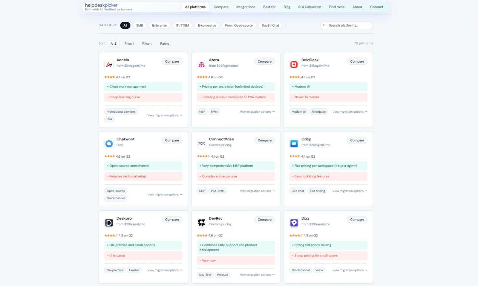HelpDeskPicker screenshot 1