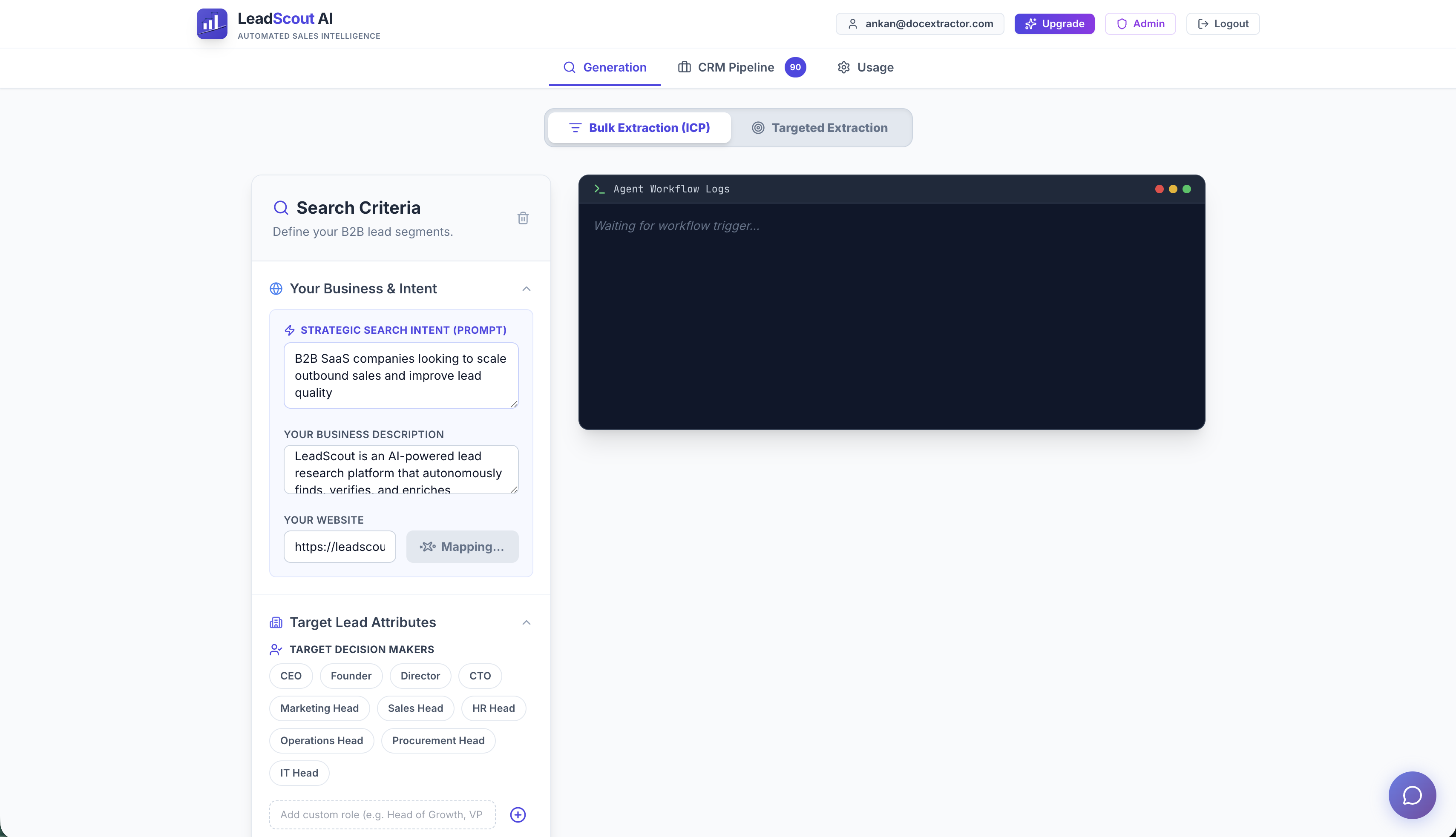 LeadScout AI by Imaginorlabs - Screenshot 2 showing product features and functionality