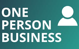 One Person Business media 1