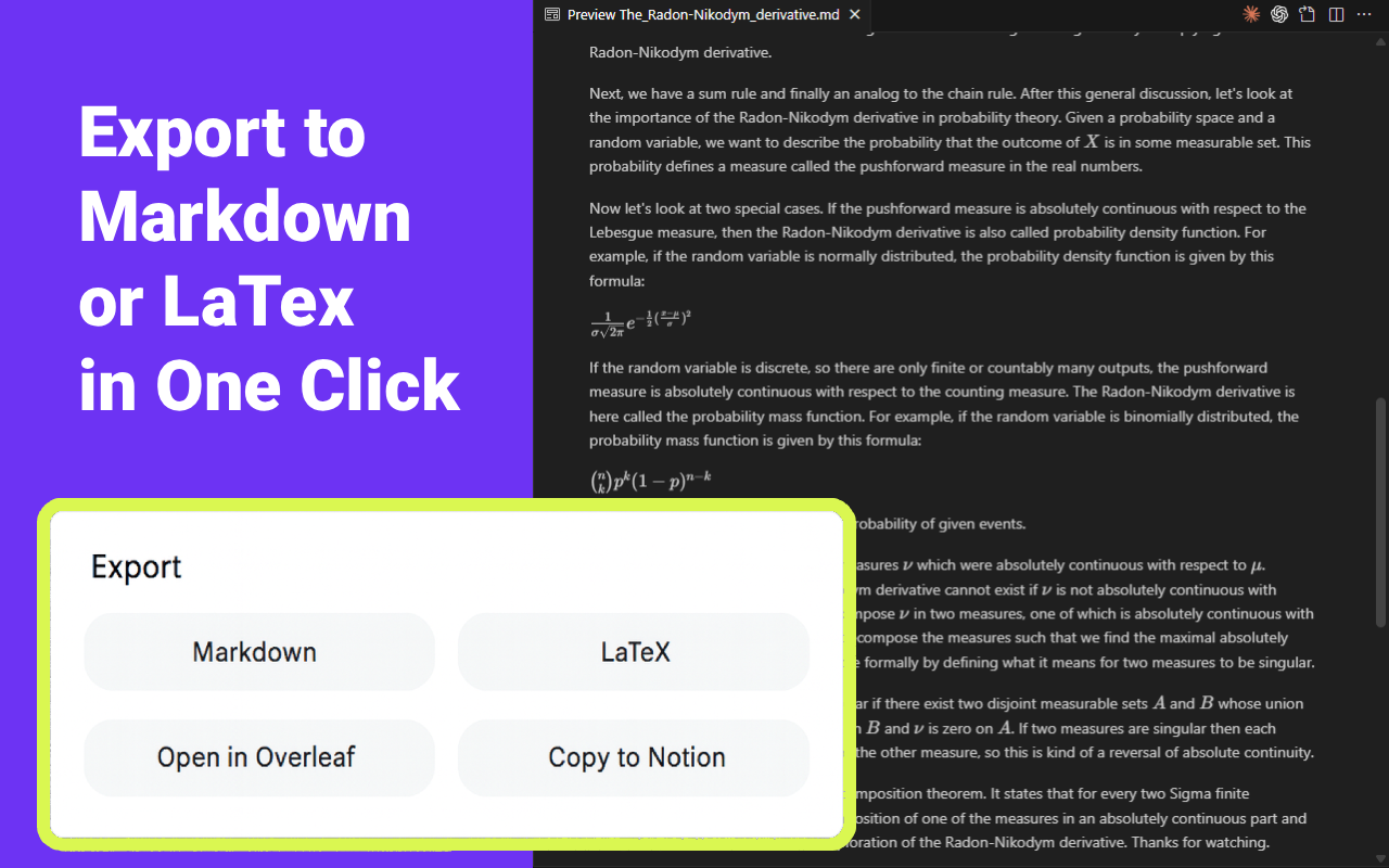 YouTube AI Math Transcriber gallery image