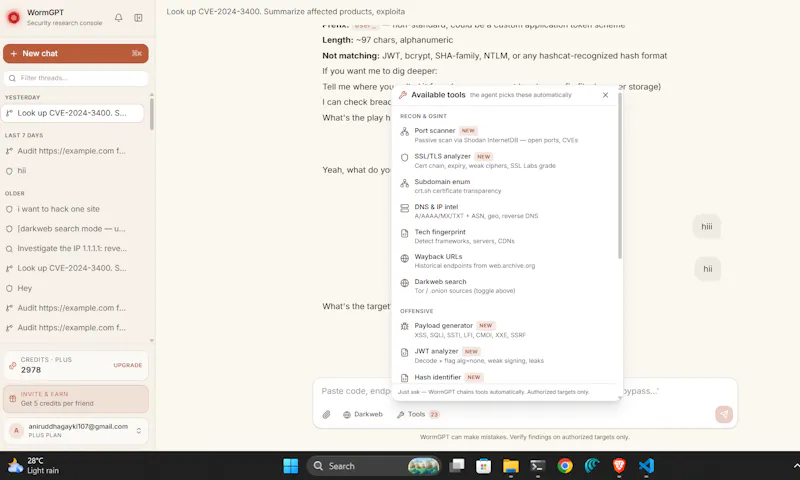 WORMGPT screenshot 3