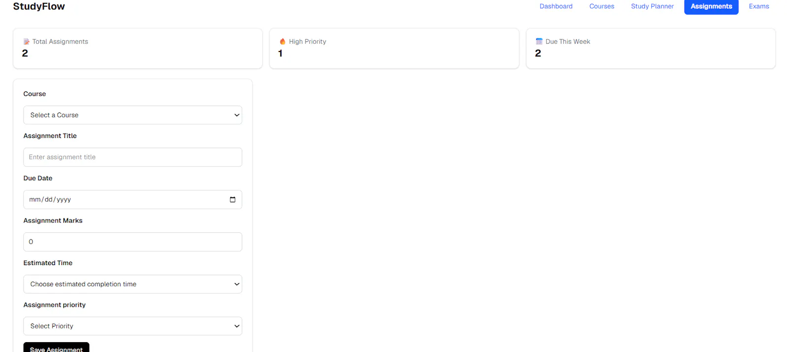 StudyFlow screenshot 2