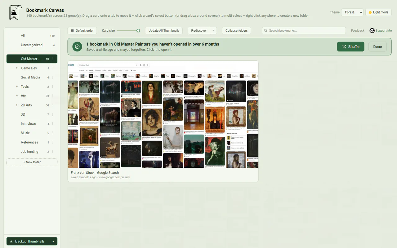 Bookmark Canvas gallery image