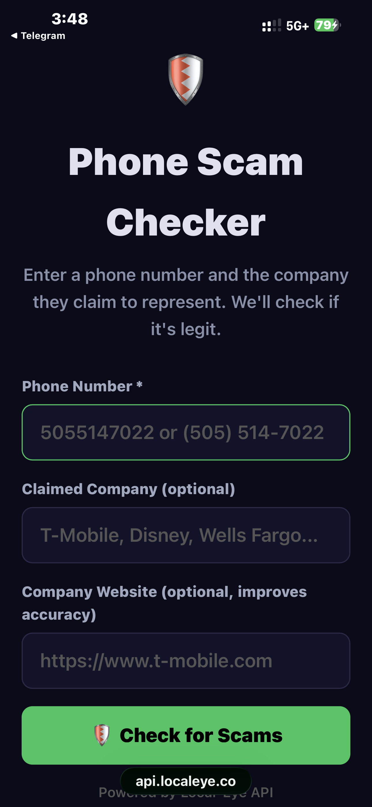 Local-Eye — Phone Scam Checker gallery image
