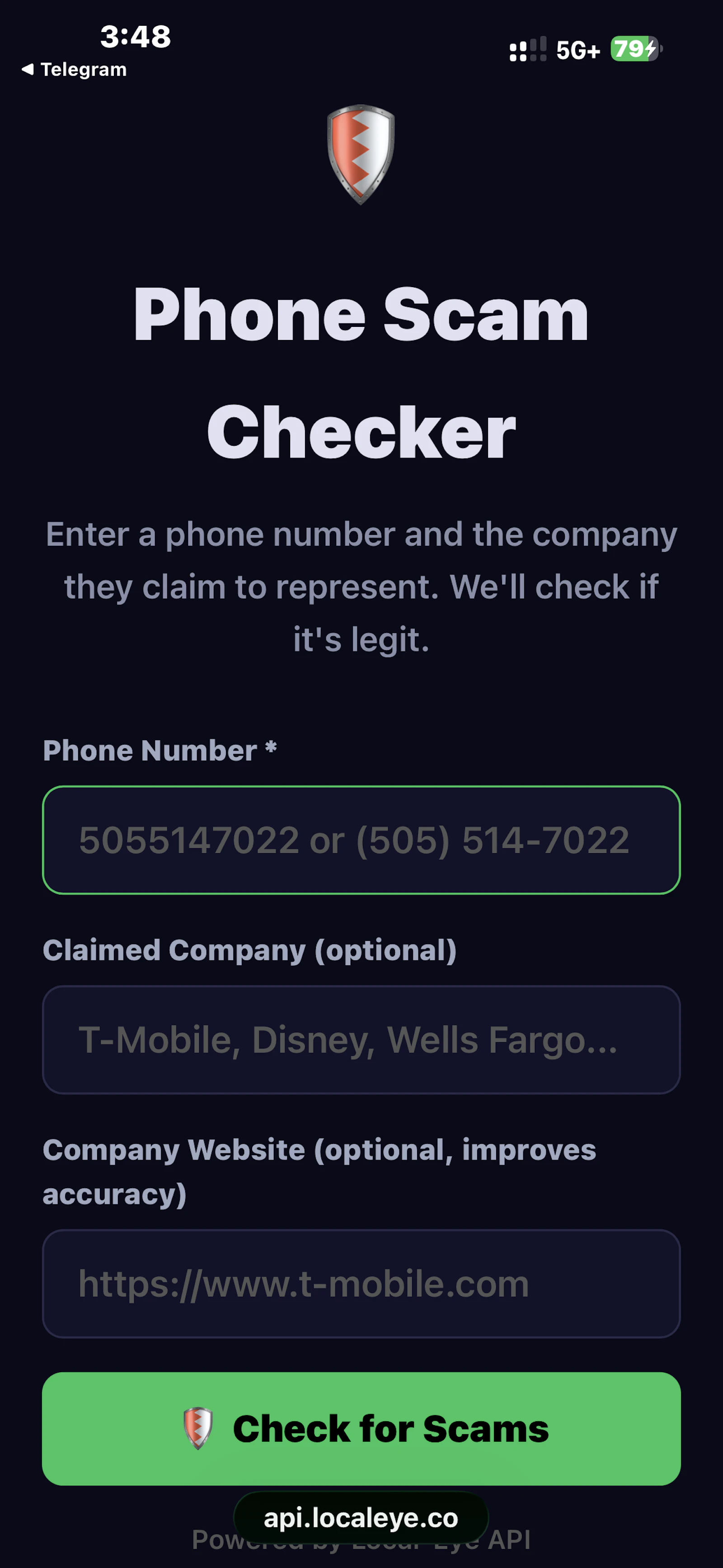Local-Eye — Phone Scam Checker screenshot 3