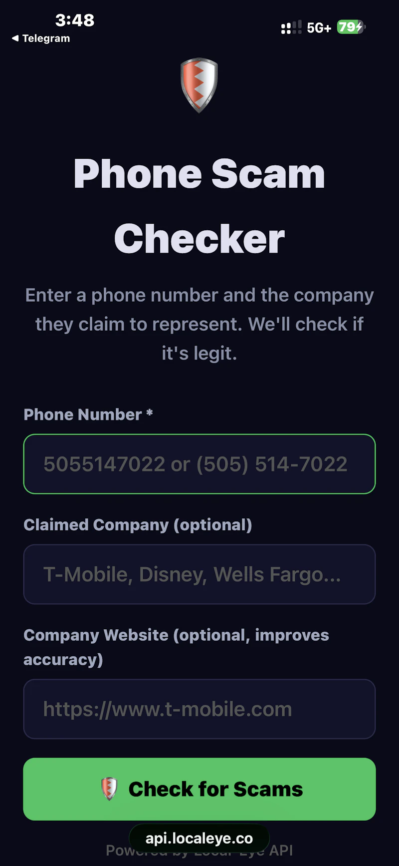 Local-Eye — Phone Scam Checker screenshot 3