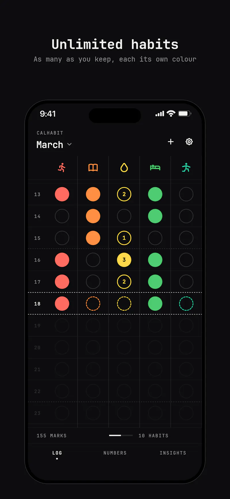 CalHabit - Habit Calculator screenshot 1