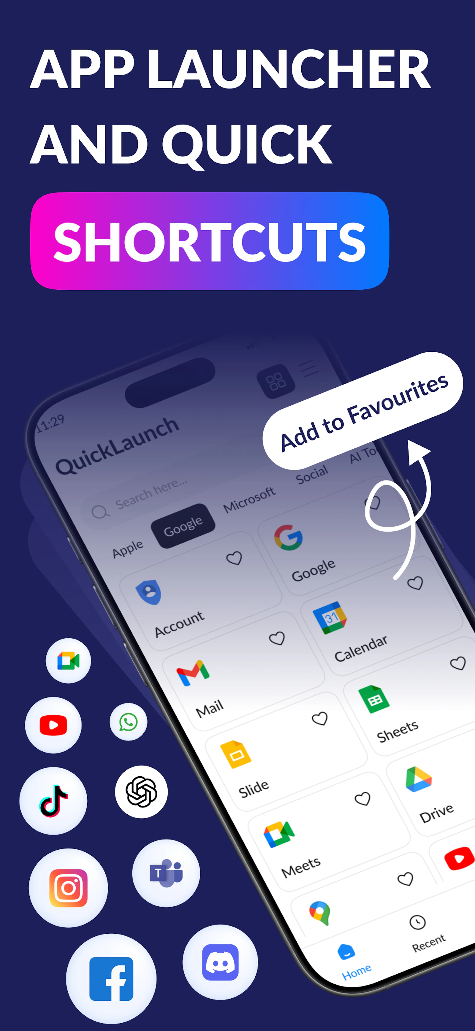 Shortcut App - Action Launcher screenshot 1